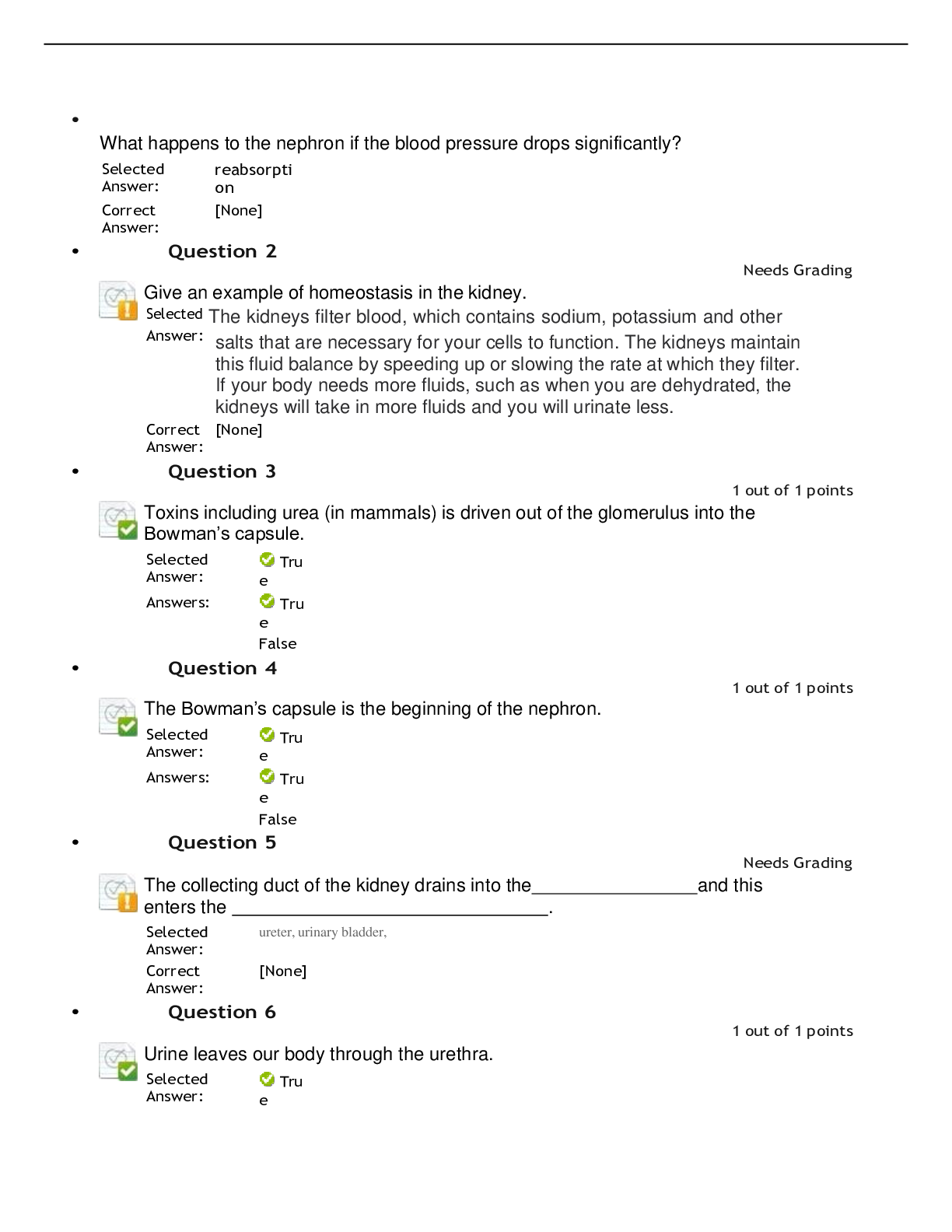 Preview of Arizona State University - BIO 181 Module 16 Self-Check General Biology I (Latest 2021) Co